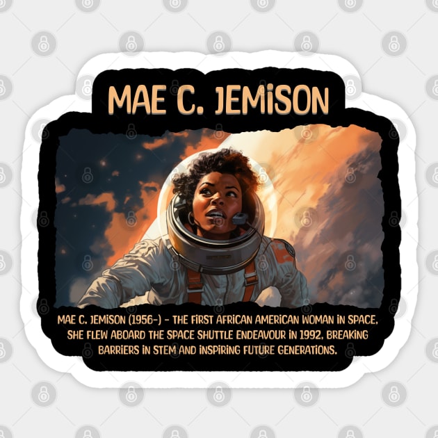 Mae C. Jemison Sticker by UrbanLifeApparel